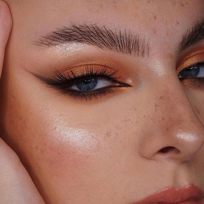 Peach fuzz: идеи и техники трендового персикового макияжа 15