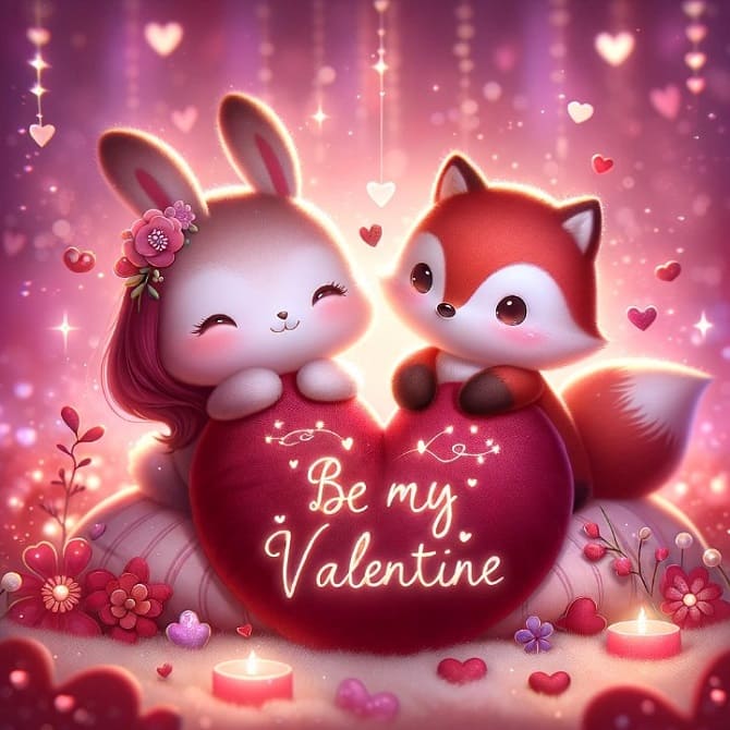 Красивые картинки С Днем святого Валентина, с которыми вы сможете поздравить любимых 10