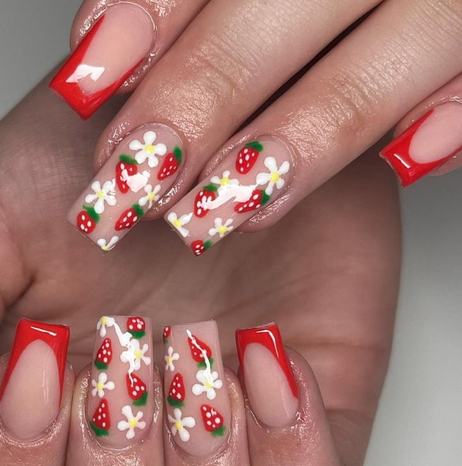 Fruit manicure: a juicy trend on your nails 7