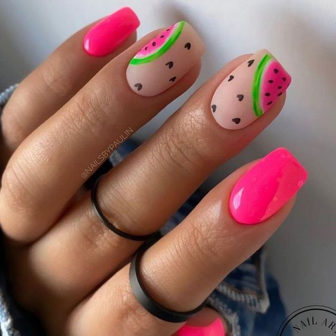 Fruit manicure: a juicy trend on your nails 9