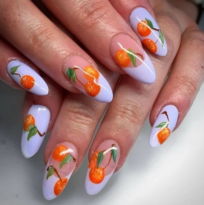 Fruit manicure: a juicy trend on your nails 16