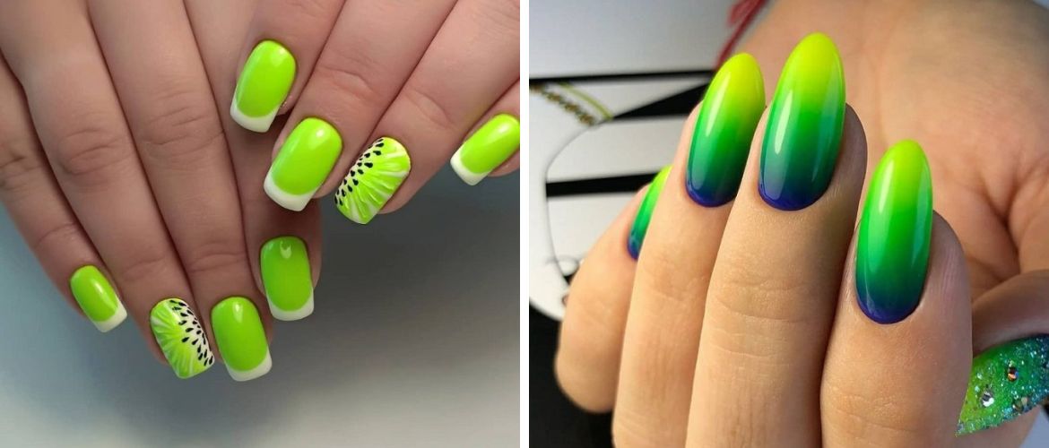 Light green manicure: fashionable ideas for spring