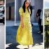 Modische gelbe Kleider Frühling-Sommer 2024: stilvolle Modelle