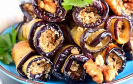 Delicious eggplant rolls – simple recipes for gourmets