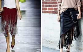 Fashionable skirts with fringe: stylish models for the spring-summer season 2024