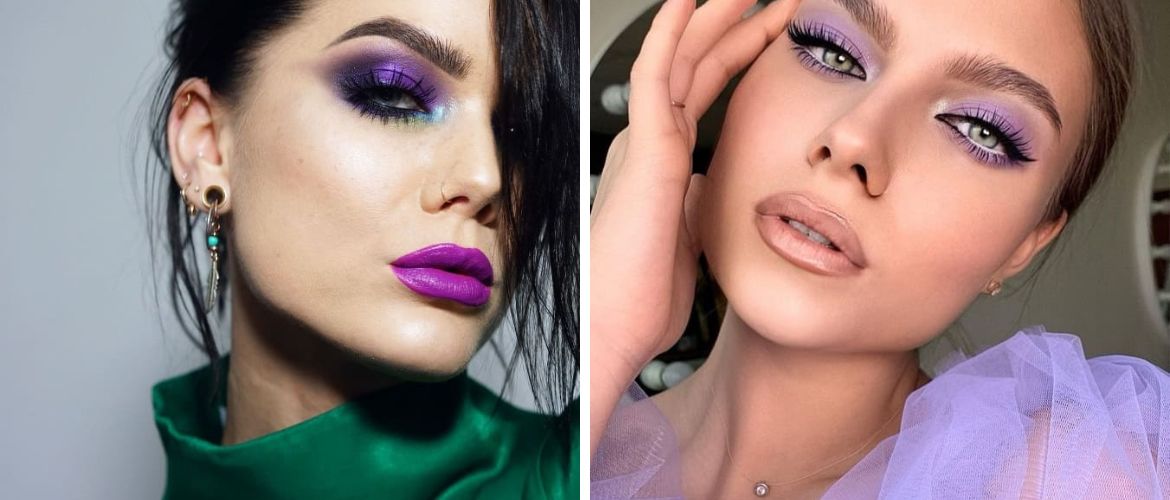 Фиолетовый макияж: 5 модных идей для создания трендовых весенних образов
