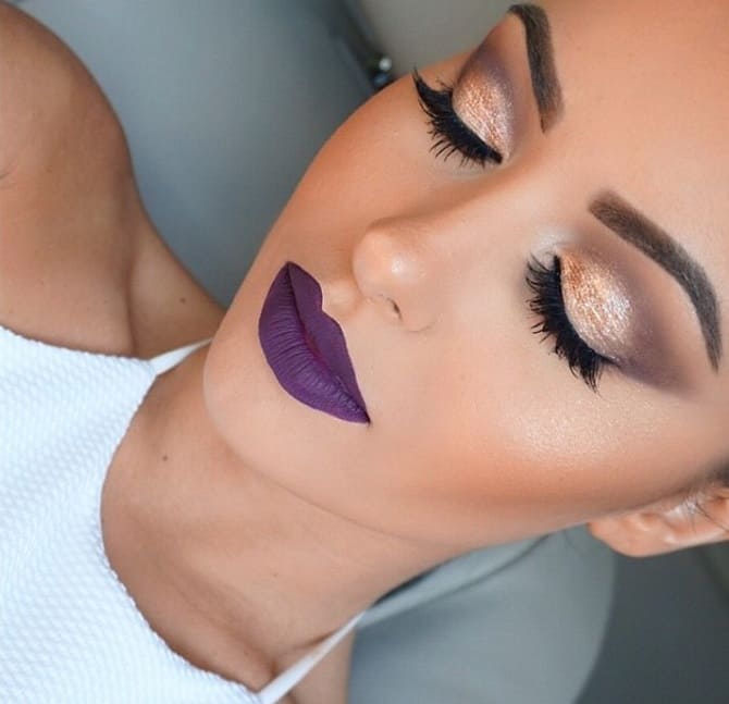 Purple makeup: 5 fashionable ideas for creating trendy spring looks 13