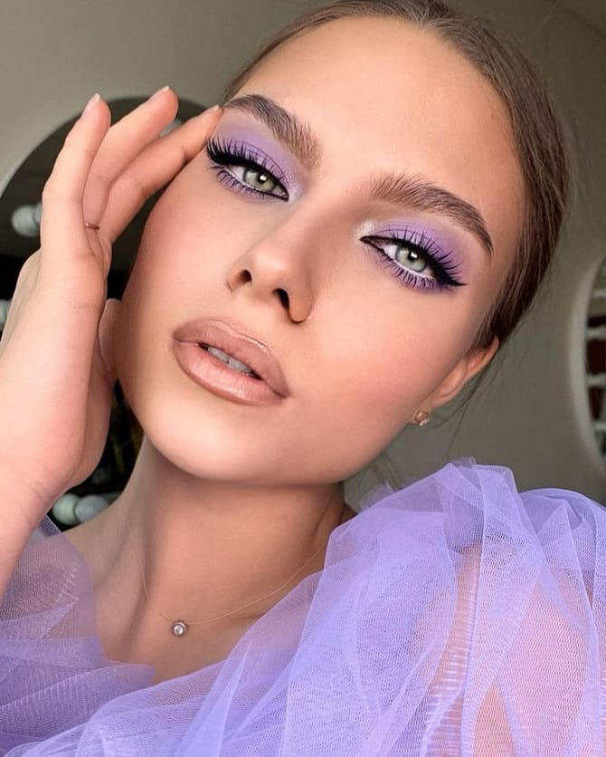 Purple makeup: 5 fashionable ideas for creating trendy spring looks 4