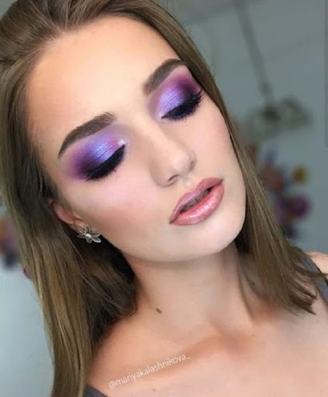 Purple makeup: 5 fashionable ideas for creating trendy spring looks 6