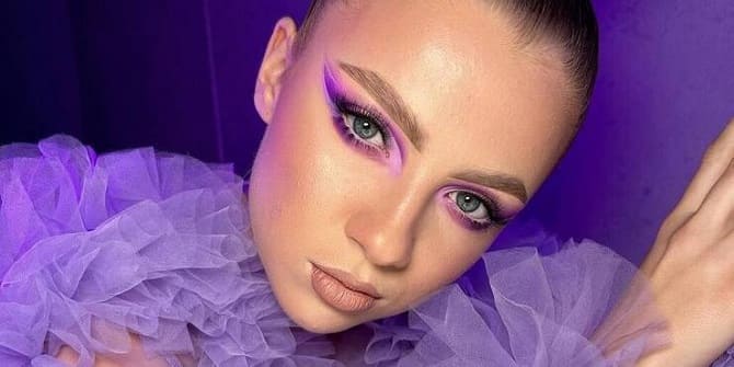 Purple makeup: 5 fashionable ideas for creating trendy spring looks 1