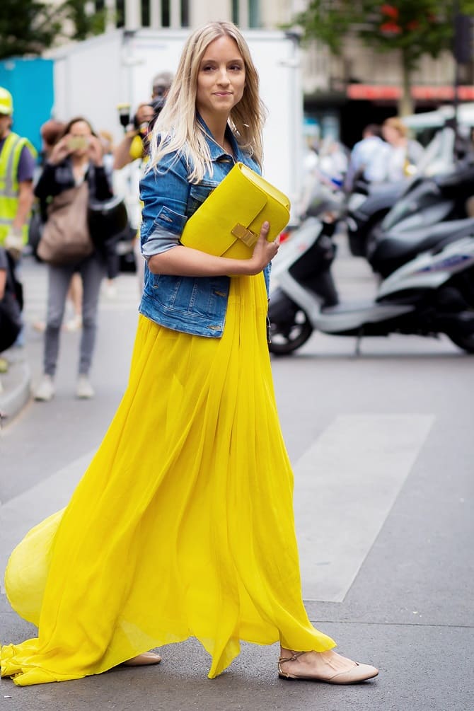 Fashionable yellow dresses spring-summer 2024: stylish models 11