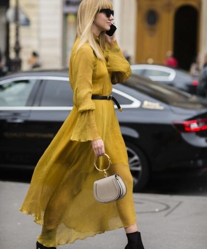 Fashionable yellow dresses spring-summer 2024: stylish models 5