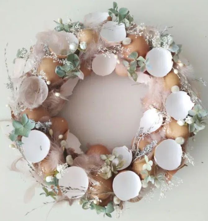 Crafts made from eggshells – compositions for interior decoration 8