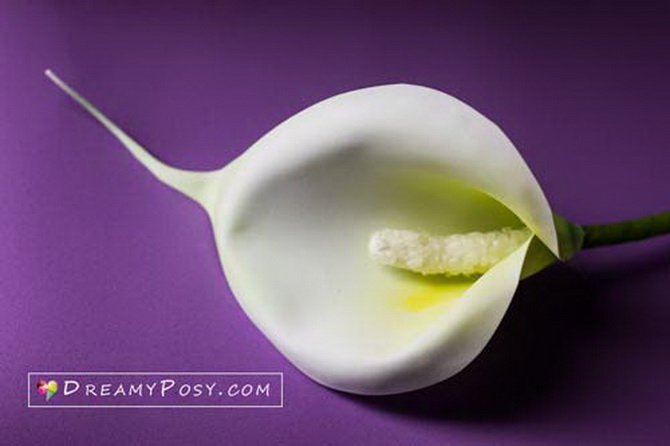 How to make a calla flower from foamiran with your own hands (+ bonus video) 8
