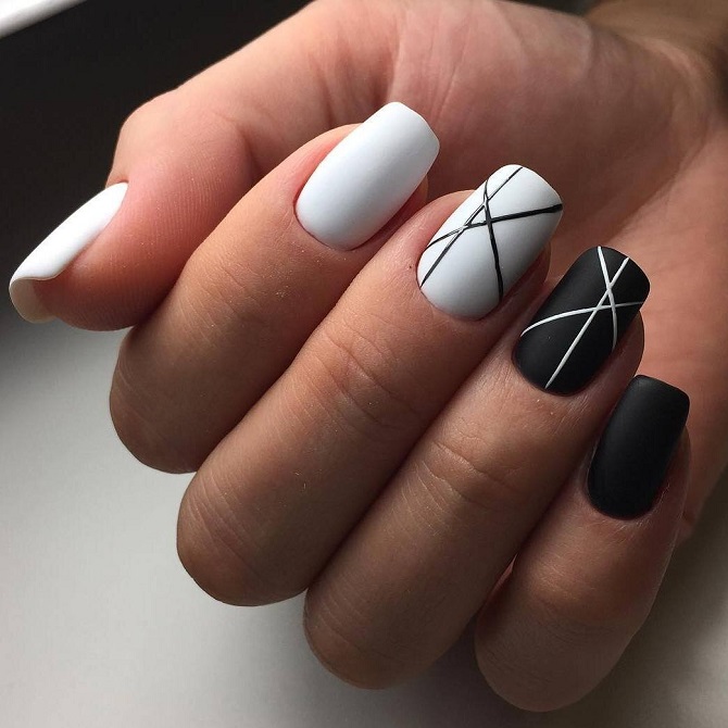 Contrast manicure: fashion ideas for spring 2024 2