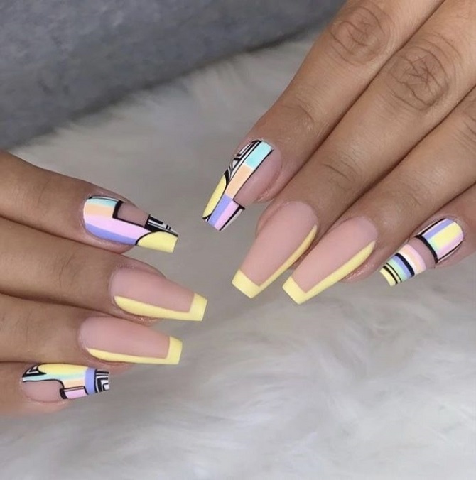 Contrast manicure: fashion ideas for spring 2024 7