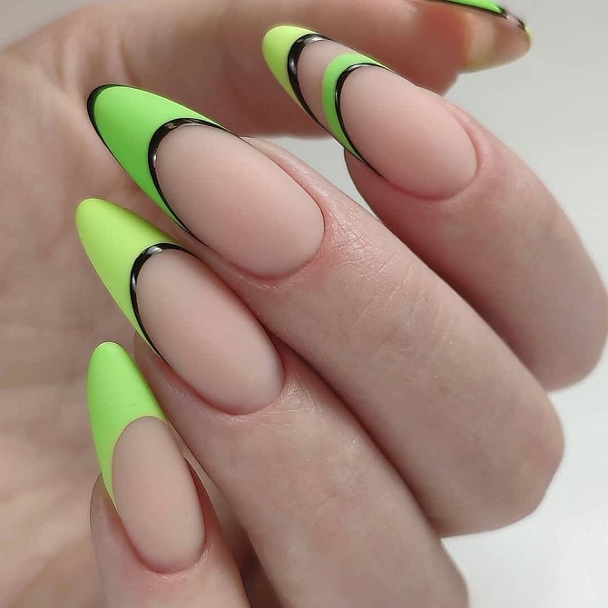 Contrast manicure: fashion ideas for spring 2024 9
