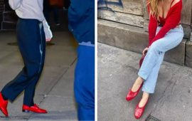 Красная обувь — с чем носить яркий тренд 2024 года