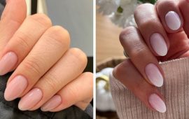 Nake manicure 2024 – trend for natural nail design