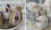 Easter eggs made from twine – master class (+bonus video)