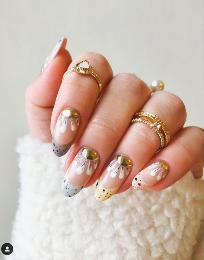 Manicure “Quail egg”: grace and tenderness to the tips of the nails 6