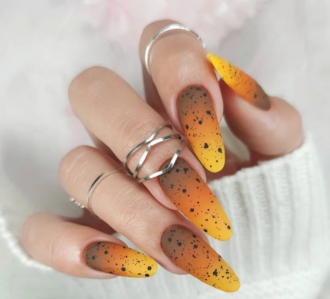 Manicure “Quail egg”: grace and tenderness to the tips of the nails 8