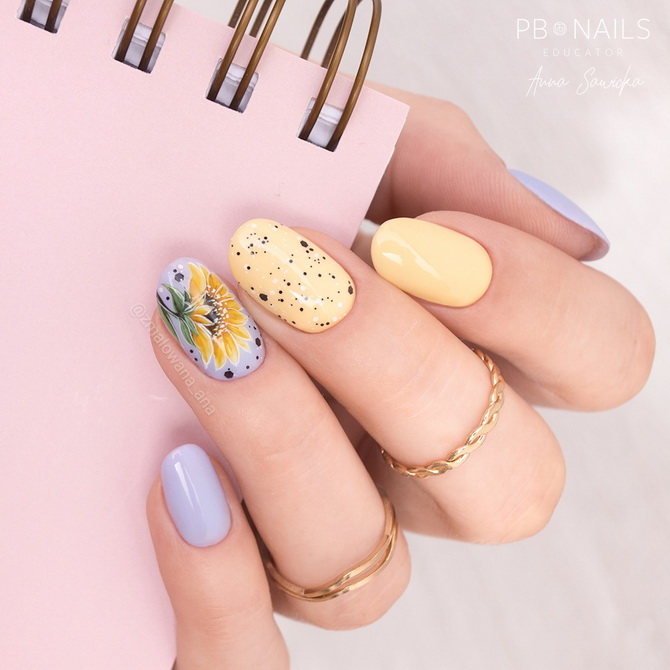 Manicure “Quail egg”: grace and tenderness to the tips of the nails 3