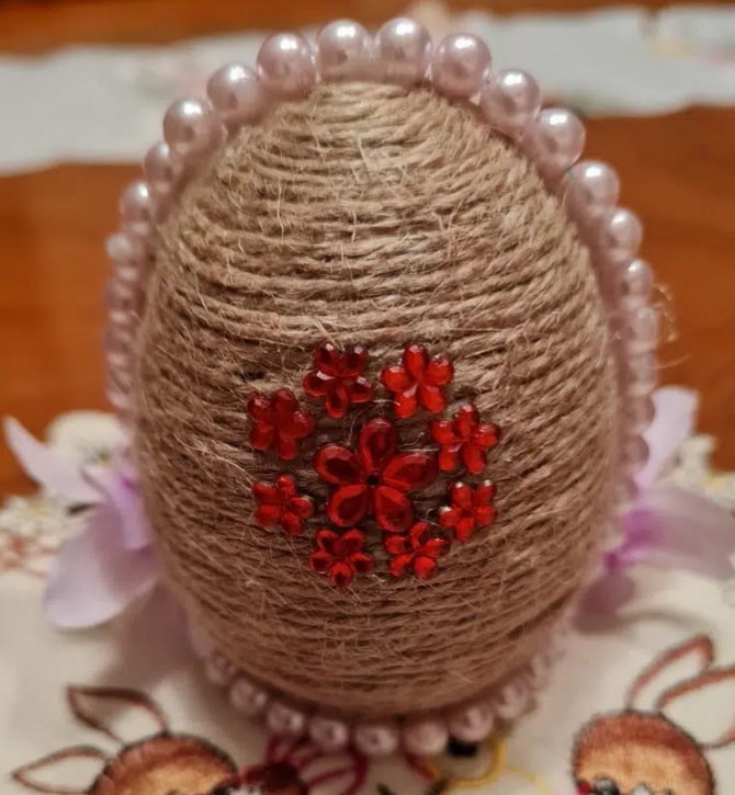 Easter eggs made from twine – master class (+bonus video) 10