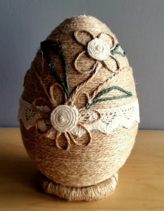 Easter eggs made from twine – master class (+bonus video) 11