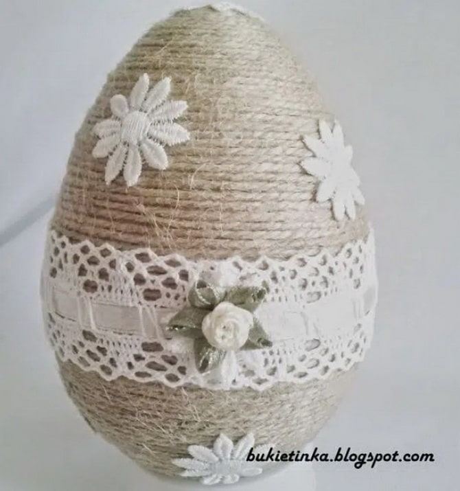 Easter eggs made from twine – master class (+bonus video) 12