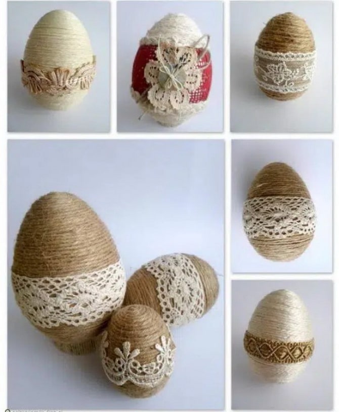 Easter eggs made from twine – master class (+bonus video) 13