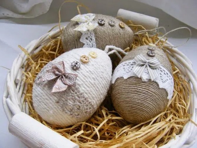 Easter eggs made from twine – master class (+bonus video) 4