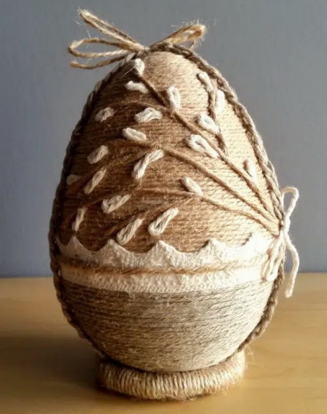 Easter eggs made from twine – master class (+bonus video) 9