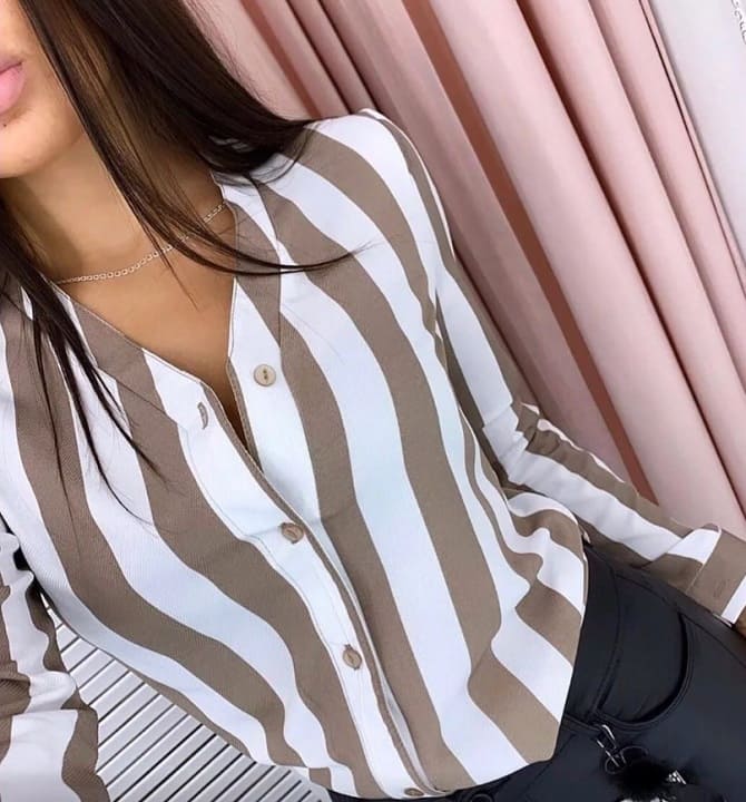 Fashionable striped shirts: stylish ideas for spring 2024 14