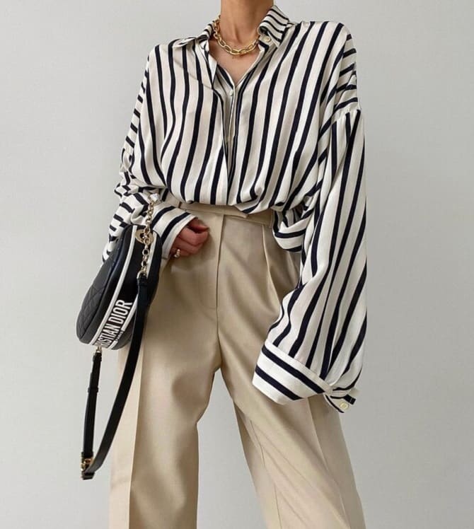 Fashionable striped shirts: stylish ideas for spring 2024 10