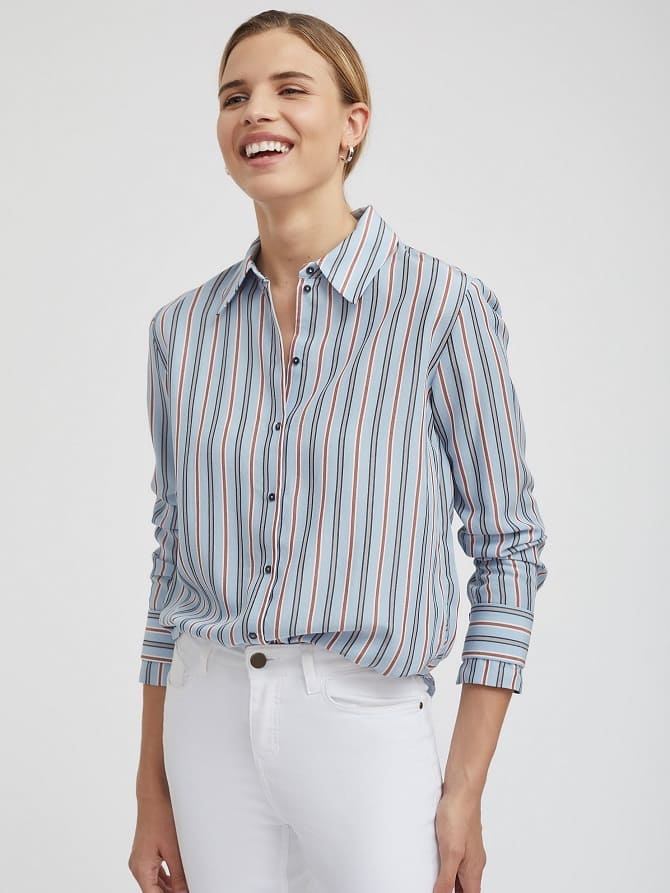 Fashionable striped shirts: stylish ideas for spring 2024 1