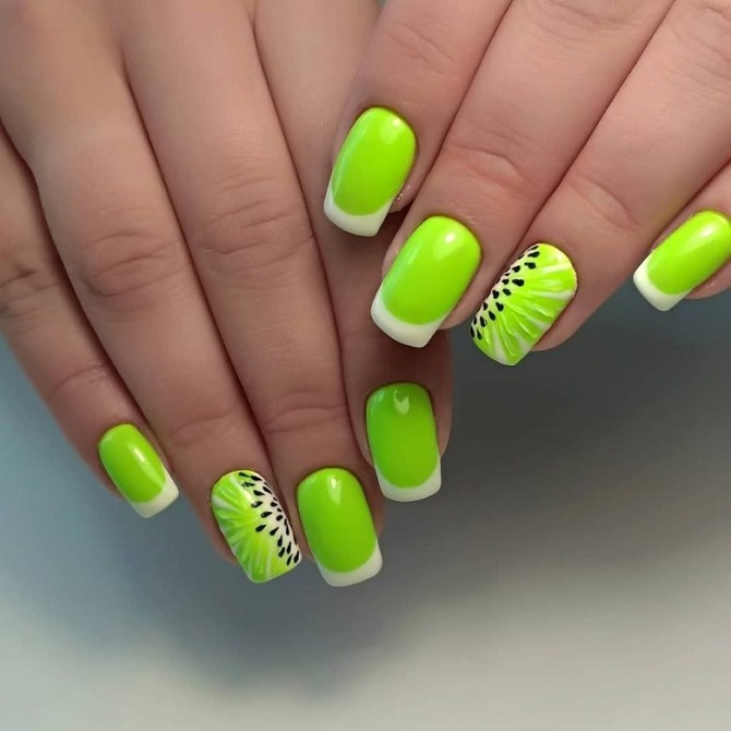 Light green manicure: fashionable ideas for spring 2
