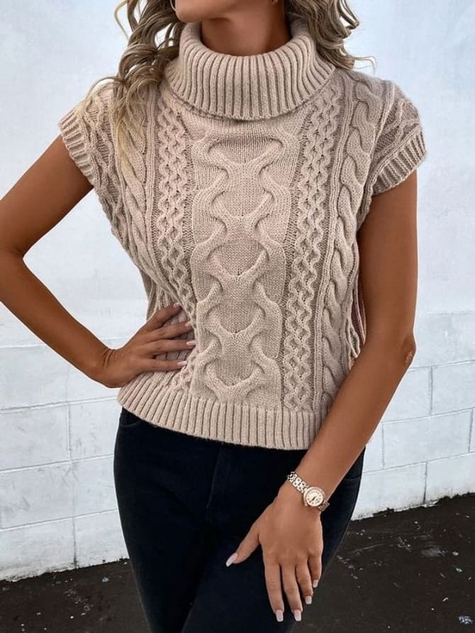 Knitted vest is the hottest trend this spring 8
