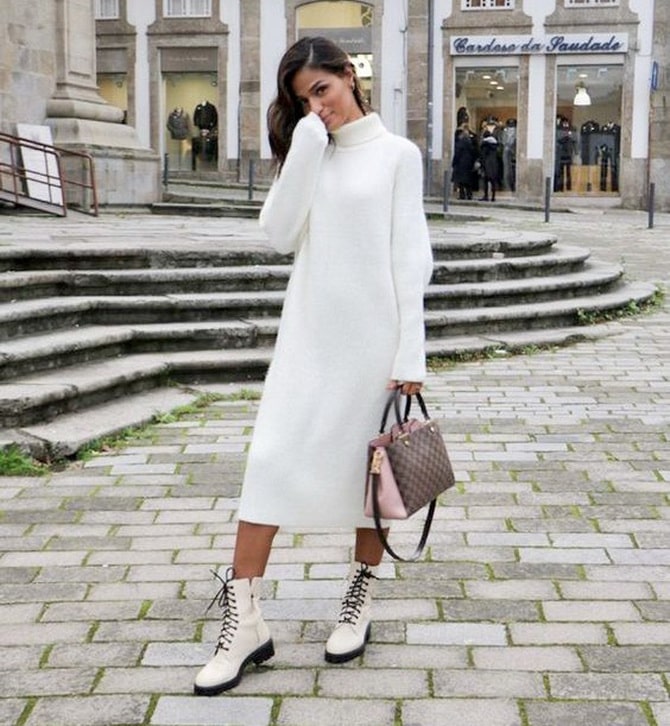 Stylish ideas on what to wear with white boots in spring 3