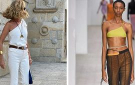Как носить асимметричный топ этим летом – модные примеры с фото