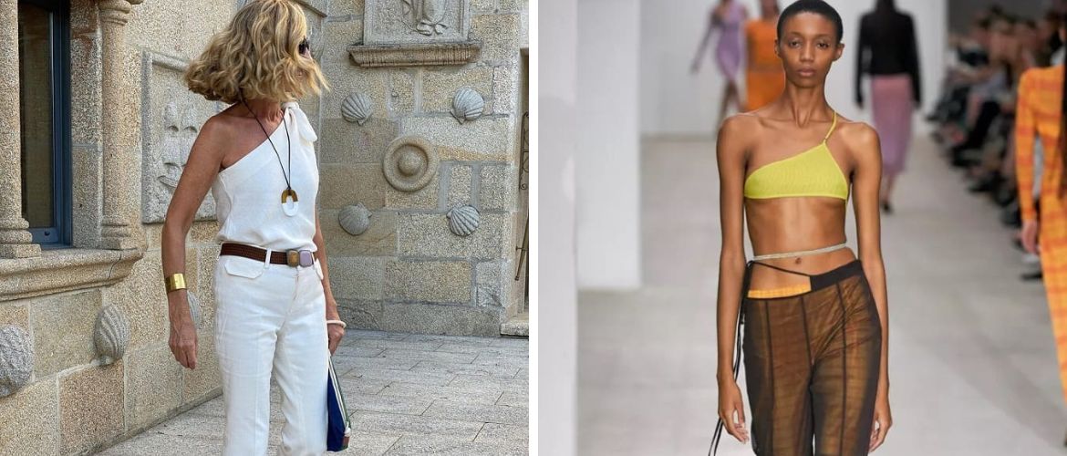 How to wear an asymmetrical top this summer – fashionable examples with photos