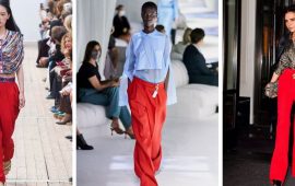 Как носить красные штаны этим летом: модные образы