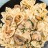 How to cook farfalle pasta with cheese and mushrooms