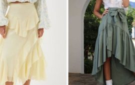 ТОП-3 модные юбки с рюшами на теплую весну 2024 года