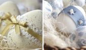 Ostereier mit Bändern verzieren: schöne Ideen mit Fotos