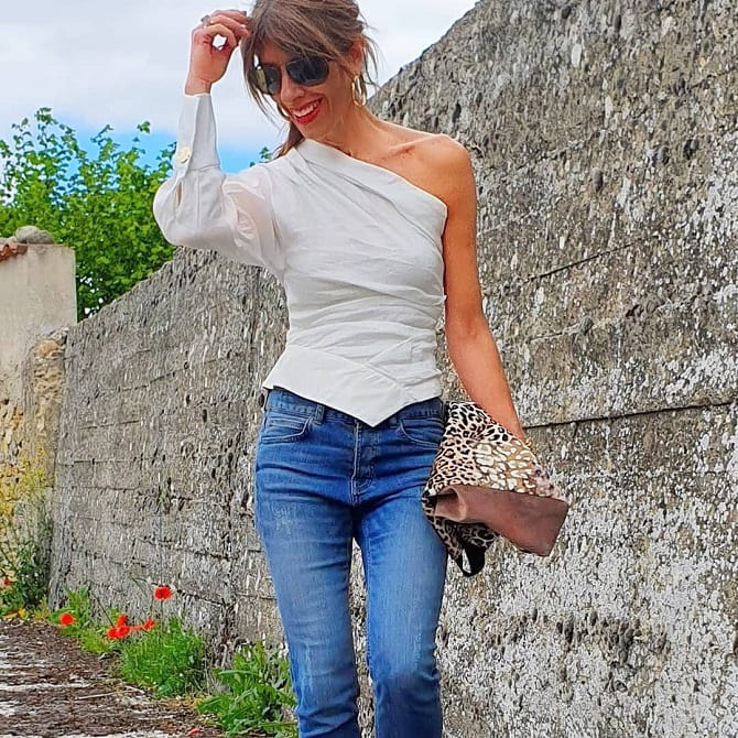 How to wear an asymmetrical top this summer – fashionable examples with photos 6
