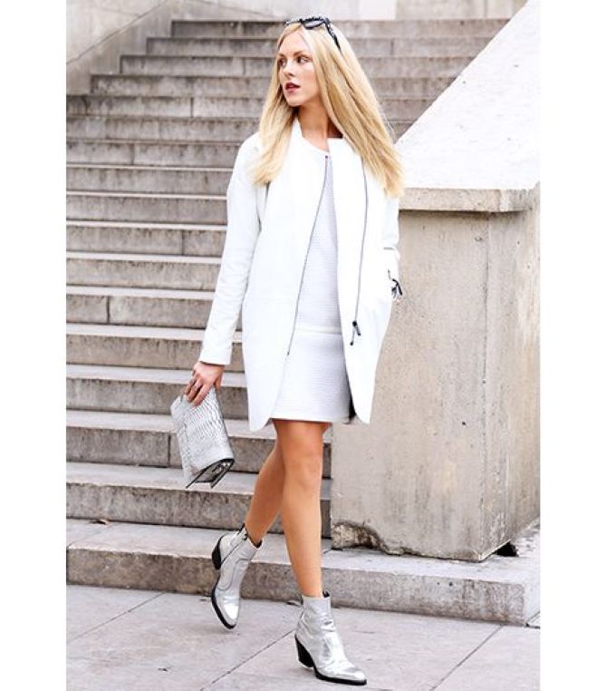 What shoes to combine a white dress with: choosing the right color 12