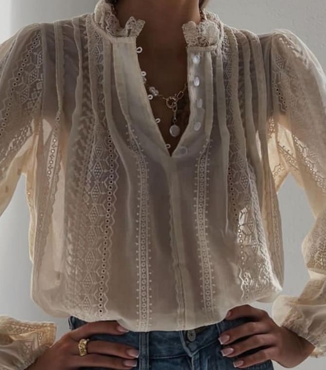 5 fashionable blouses in boho style 3