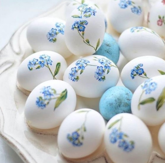 How to decorate Easter eggs using a napkin: original ideas with photos 5