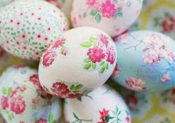 How to decorate Easter eggs using a napkin: original ideas with photos 9